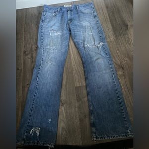 Y2K Vintage Signature by Levi Strauss & Co 527 Men's Distressed Bootcut Jeans